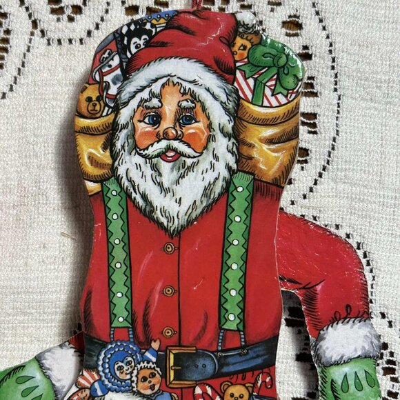 Vintage 1980’s Santa ornaments - Picture 4 of 9